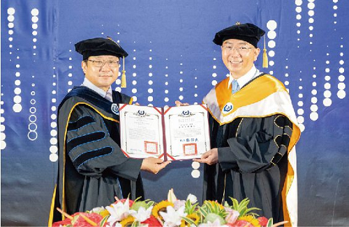 卓文恒獲頒國立虎尾科技大學名譽工學博士學位